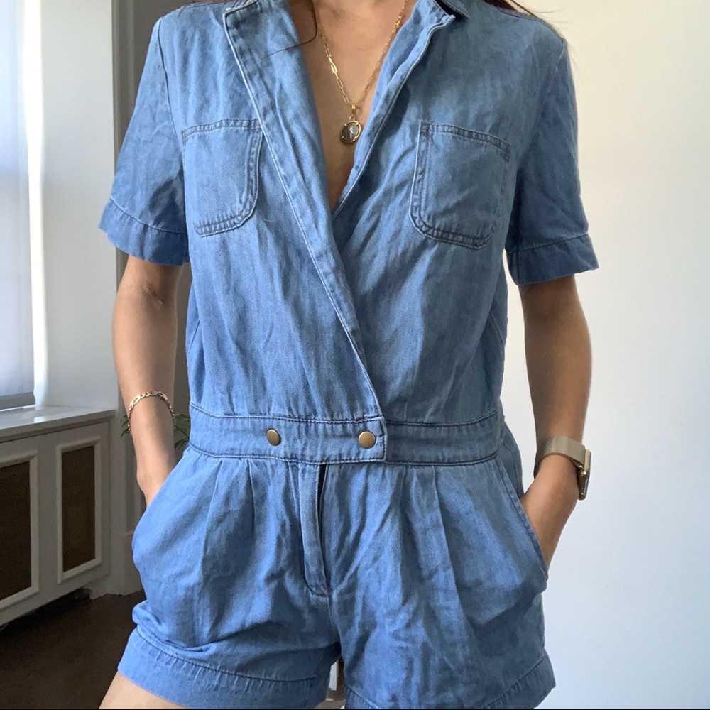 VINTAGE DENIM ROMPER